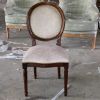 Ghế Louis XVI Không Tay Gỗ ASh Bọc Vải LSXVI016