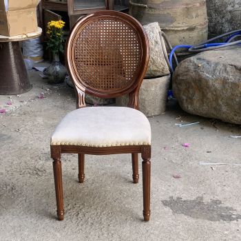 Ghế Louis XVI Lưng Tựa Mây Không Tay LSXVI013