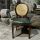 Ghế Louis XVI Lưng Đan Mây Bọc Da Bò  LSXVI021
