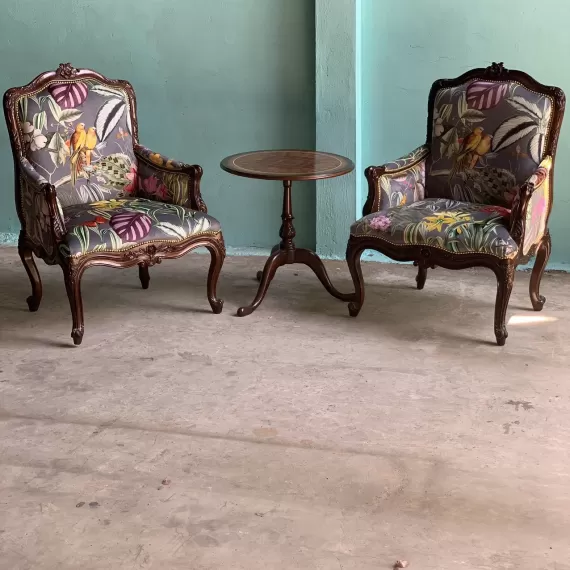 Sofa Đơn LOUIS XIV Bọc Vải ACACIA