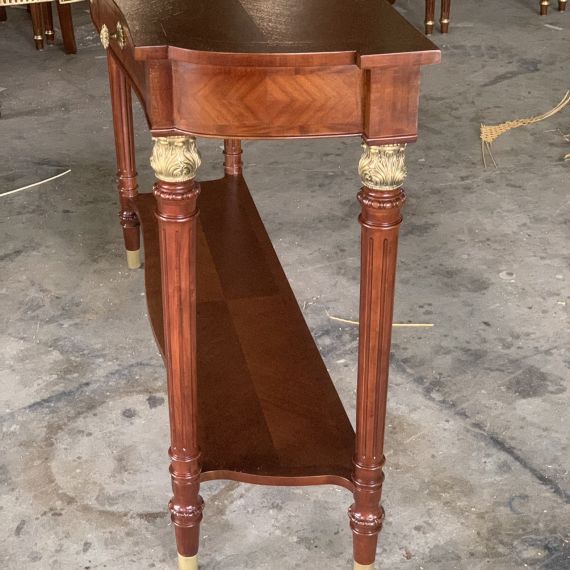 Bàn Console Louis XVI Sơn Màu Walnut