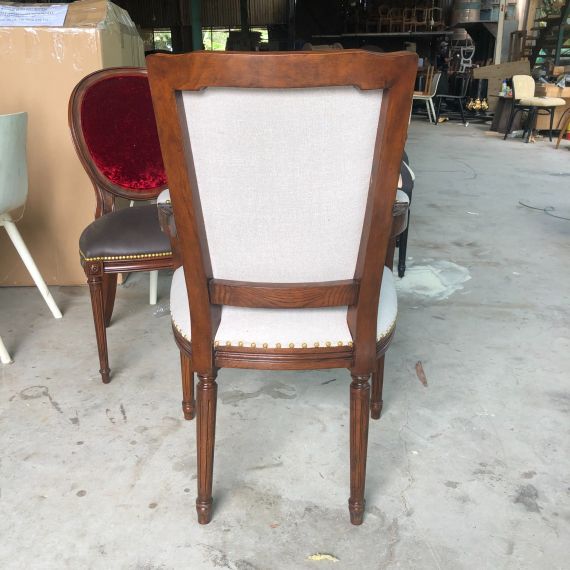 Ghế Armchair Louis XVI Gỗ Tự Nhiên LSXVI022