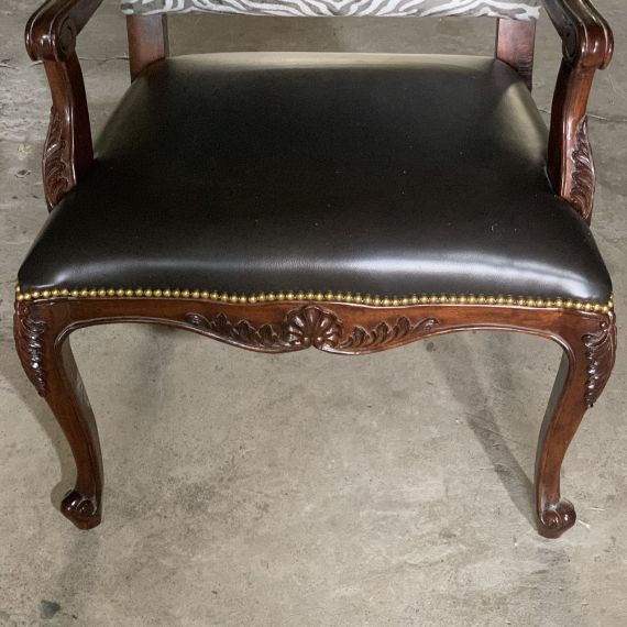 Ghế Bành Louis XV Ralph Lauren Bọc Da Bò Ý LSXV0A6
