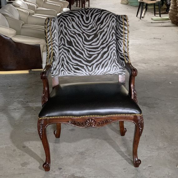 Ghế Bành Louis XV Ralph Lauren Bọc Da Bò Ý LSXV0A6