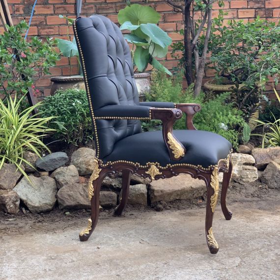 Ghế Louis ALTHORP XV Không Tay Bọc Da Bò LSXV0A5
