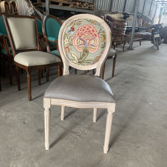 Ghế Louis XVI Không Tay Làm Bằng Gỗ ASh LSXVI018