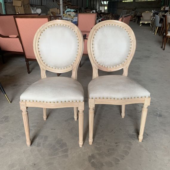 Ghế Louis XVI Không Tay Làm Bằng Gỗ ASh LSXVI018