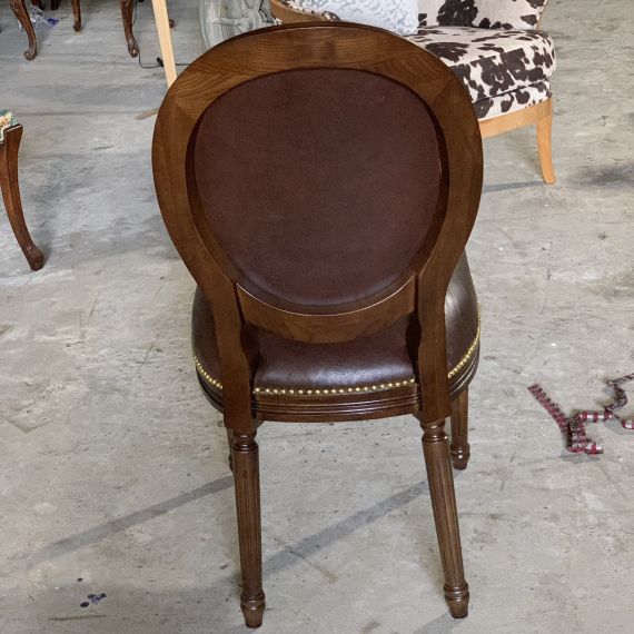 Ghế Louis XVI Phong Cách Cổ Điển Bọc Da Bò LSXVI012