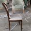Ghế Louis XVI Không Tay Gỗ ASh Bọc Vải LSXVI016